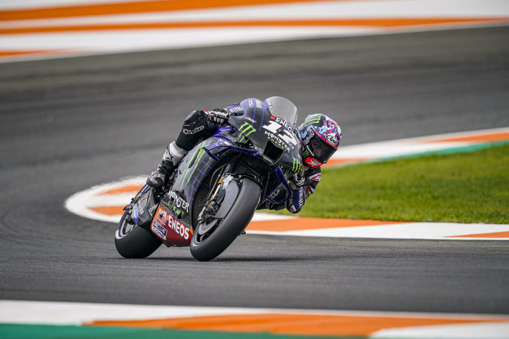 Maverick Vinales (12) . Photo courtesy Monster Energy Yamaha.