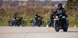 A scene from a Harley-Davidson Riding Academy. Photo courtesy Harley-Davidson.