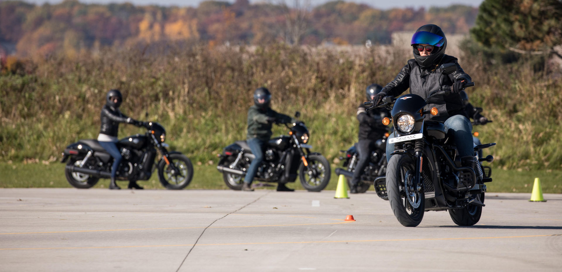 A scene from a Harley-Davidson Riding Academy. Photo courtesy Harley-Davidson.