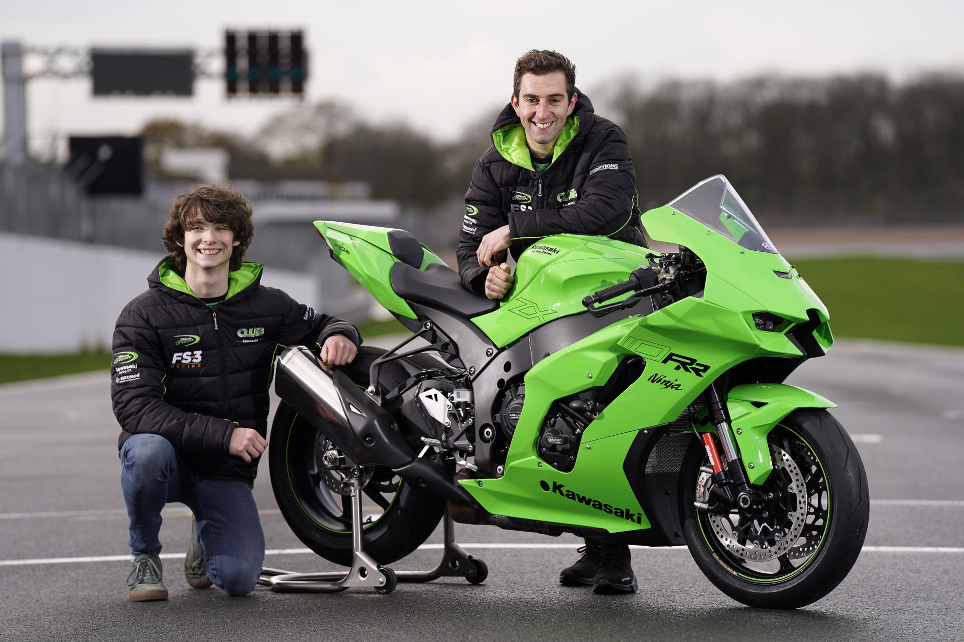 Rory Skinner (left) and Lee Jackson (right). Photo courtesy Kawasaki Motors UK.