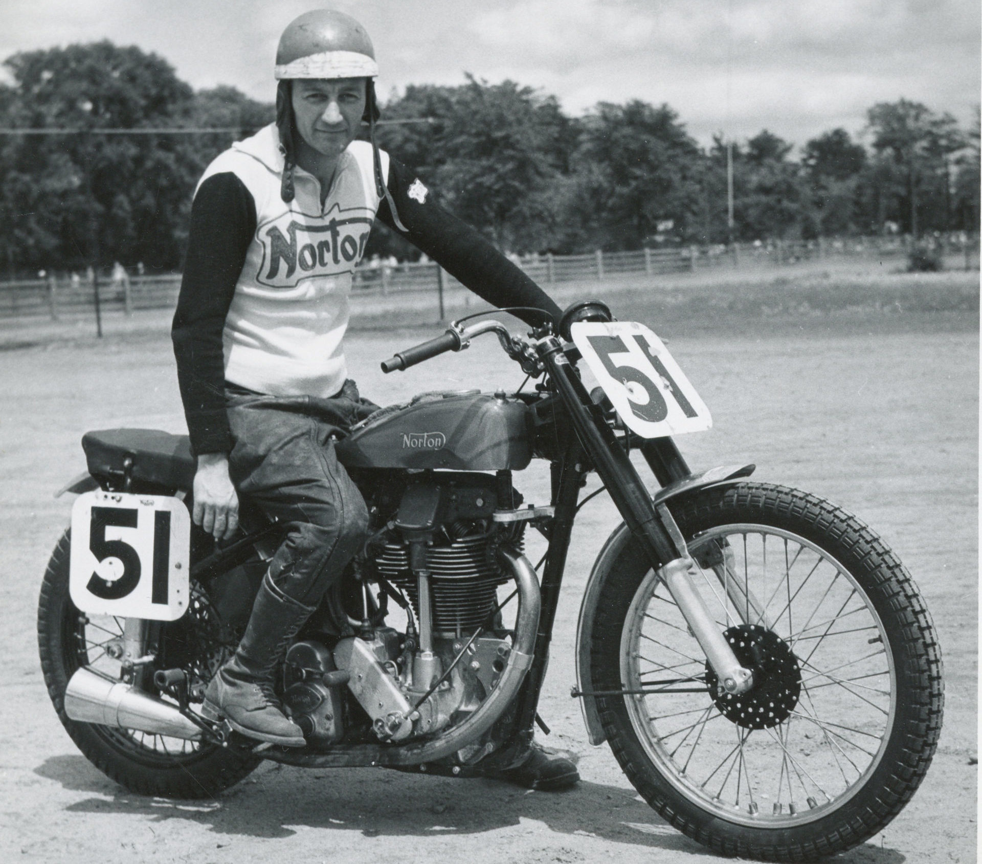 Bill Tuman, circa 1952. Photo courtesy AMA Hall of Fame Museum.