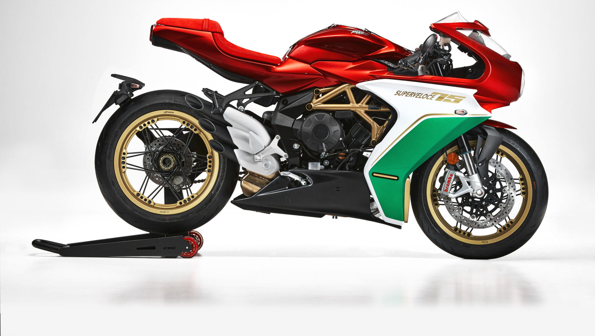 An MV Agusta Superveloce 75 Anniversario limited edition model. Photo courtesy MV Agusta.