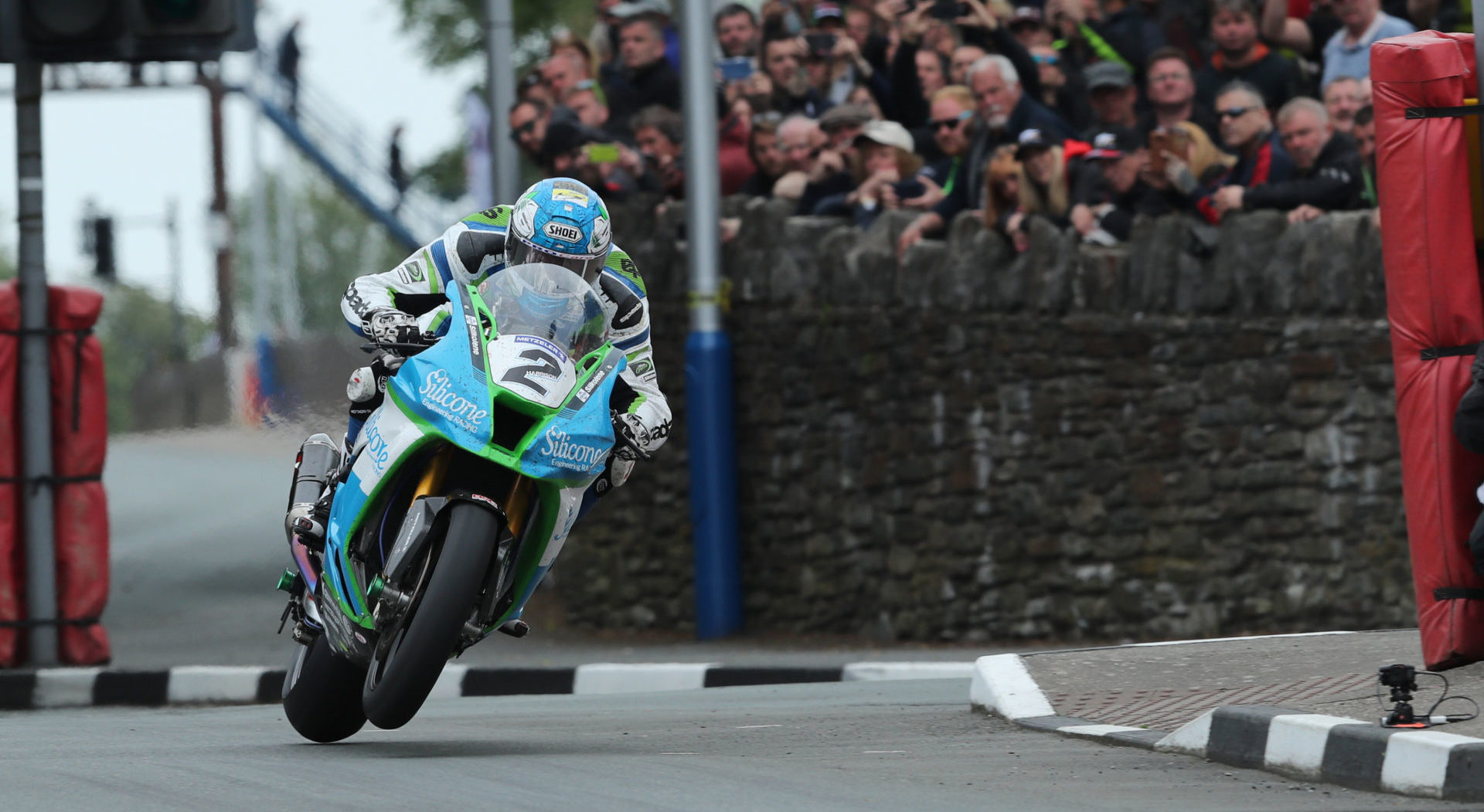 Dean Harrison (2) during the Senior TT at the 2019 Isle of Man TT. Photo courtesy Isle of Man TT Press Office.