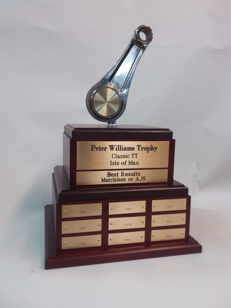 The Peter Williams Trophy. Photo courtesy Team Obsolete.
