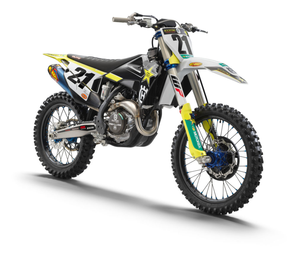 A 2021 Husqvarna FC 450 Rockstar Edition. Photo courtesy Husqvarna Motorcycles.