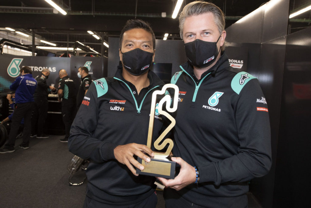 PETRONAS Sepang Racing Team (SRT) Principal Razlan Razali (left) and Team Director Johan Stigefelt (right). Photo courtesy PETRONAS SRT.