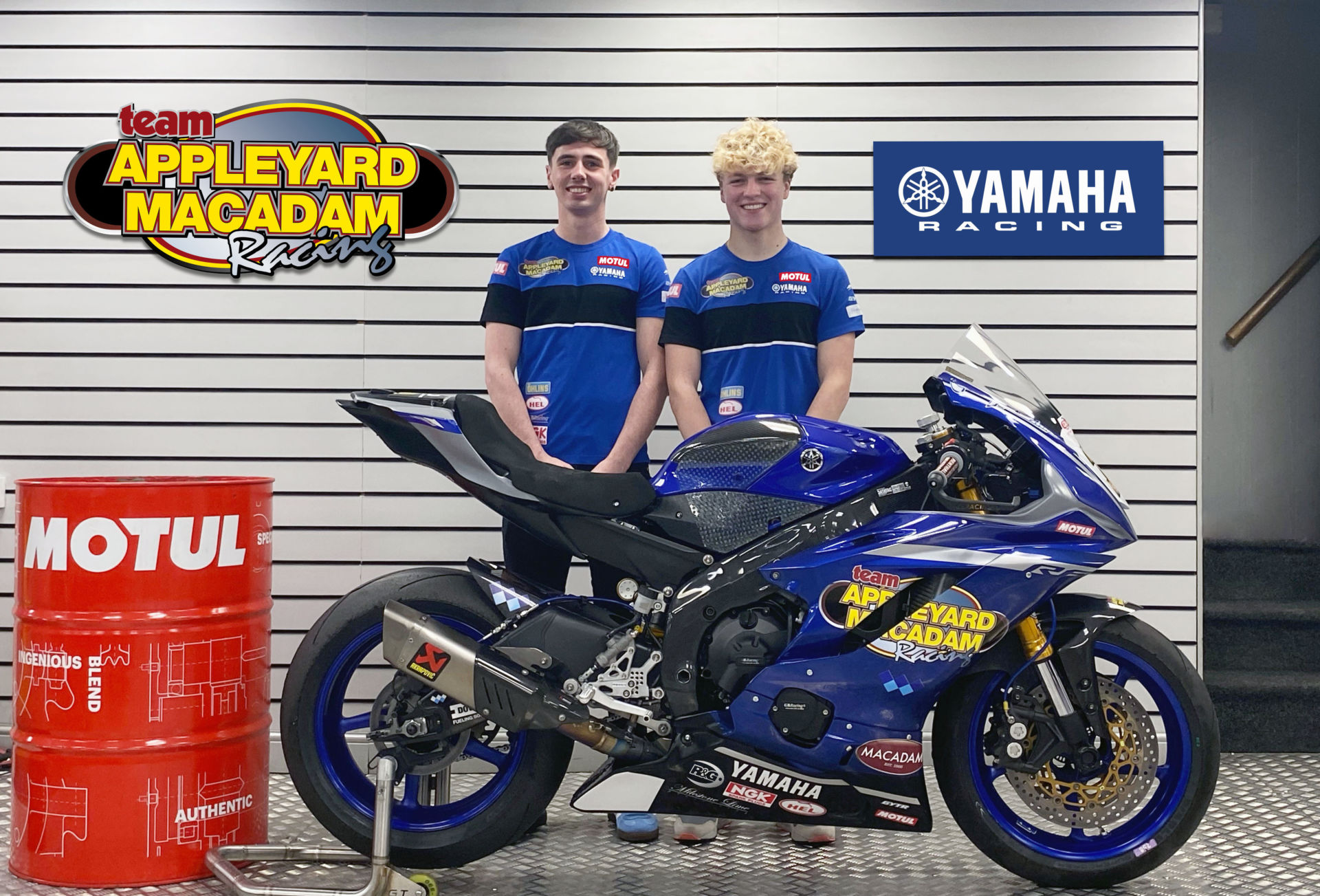 Bradley Perie (left) and Rhys Irwin (right). Photo courtesy Appleyard Macadam Yamaha.