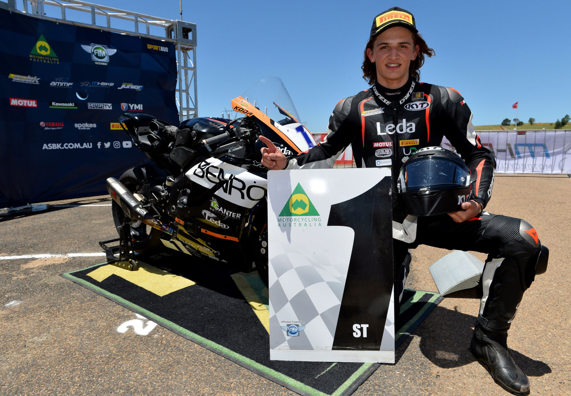 Tom Toparis. Photo by Russell Colvin, courtesy Motorcycling Australia.