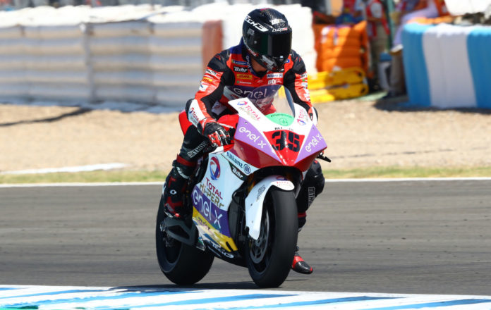 Lukas Tulovic (35). Photo courtesy Tech3 Racing. Lukas Tulovic (35). Photo courtesy Tech3 Racing.