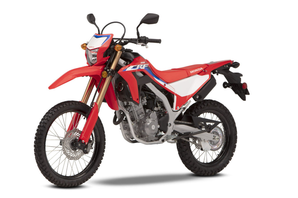 A 2021 Honda CRF300L. Photo courtesy American Honda.