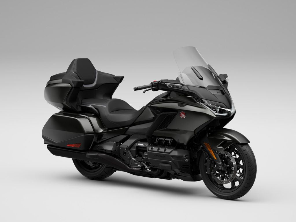 A 2021 Honda Gold Wing Tour DCT in Metallic Black. Photo courtesy American Honda.