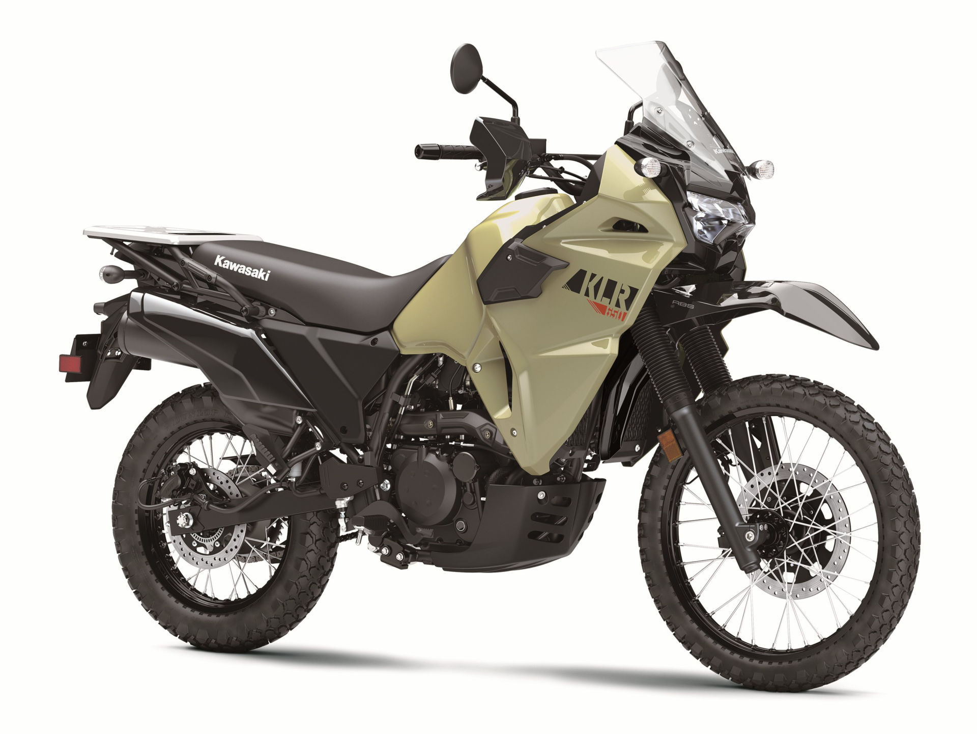 A 2022 Kawasaki KLR650. Photo courtesy Kawasaki.