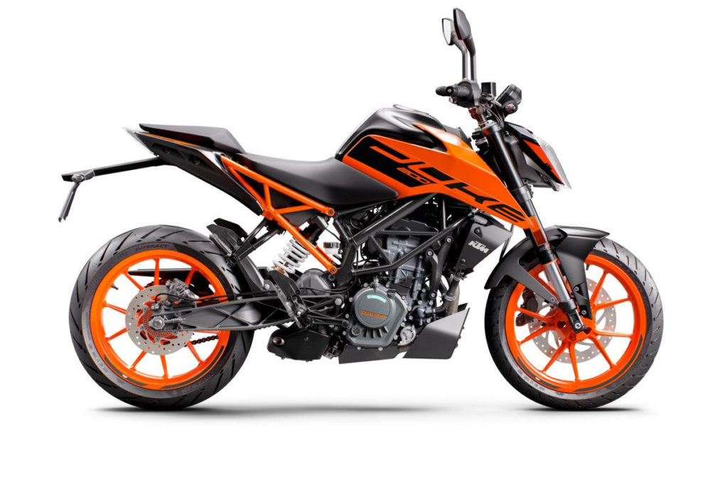 A 2021-model KTM 200 Duke. Photo courtesy KTM.