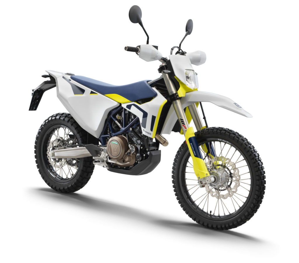 A 2021-model Husqvarna 701 Enduro. Photo courtesy Husqvarna.