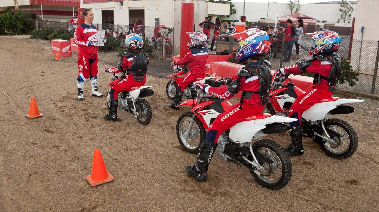 A scene from an American Honda rider education event. Photo courtesy of American Honda Motor Co., Inc. and USMCA.