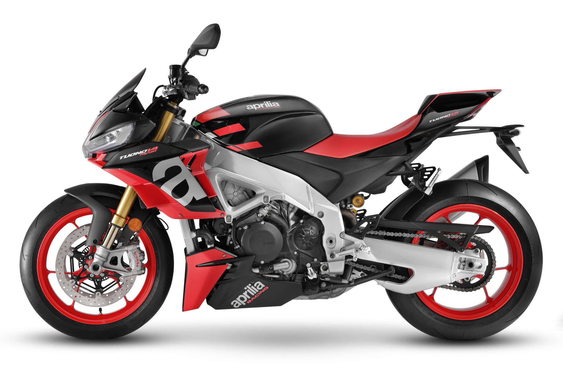 A 2021 Aprilia Tuono V4 Factory. Photo courtesy Aprilia.