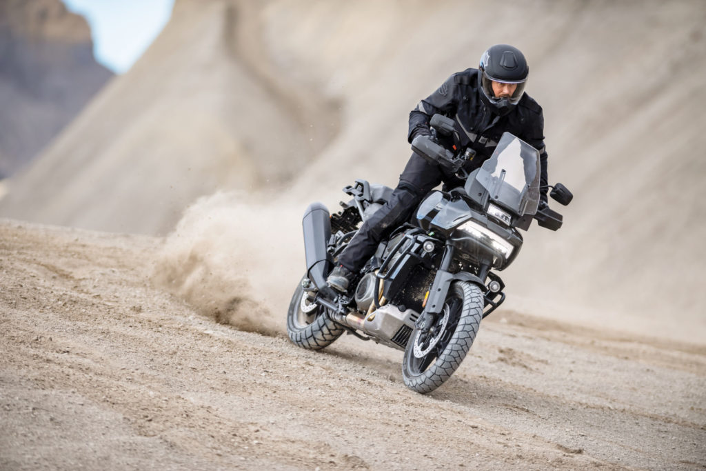 A 2021 Harley-Davidson Pan America 1250 in action. Photo courtesy Harley-Davidson.