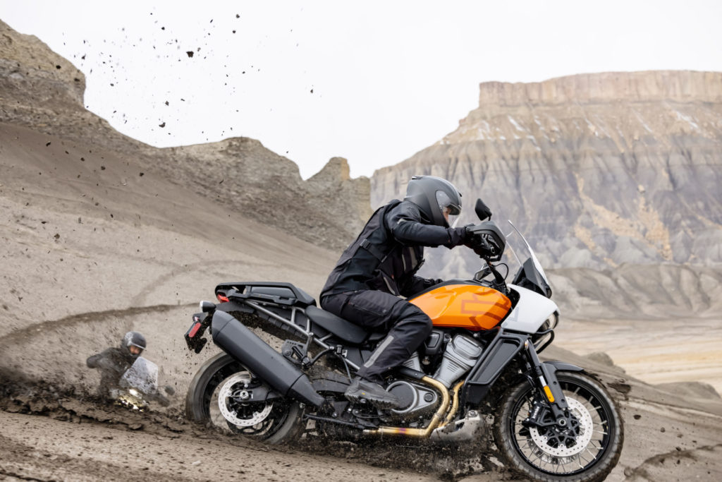 A 2021 Harley-Davidson Pan America 1250 Special in action. Photo courtesy Harley-Davidson.