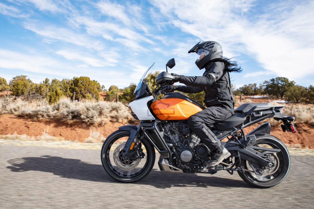 The 2021 Harley-Davidson Pan America 1250 Special can be fitted with Adaptive Ride Height. Photo courtesy Harley-Davidson.
