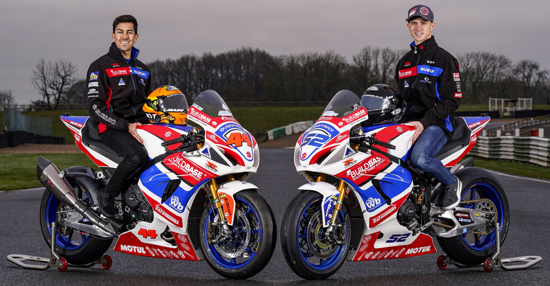 Gino Rea (left) and Danny Kent (right). Photo courtesy Team Suzuki News Service.