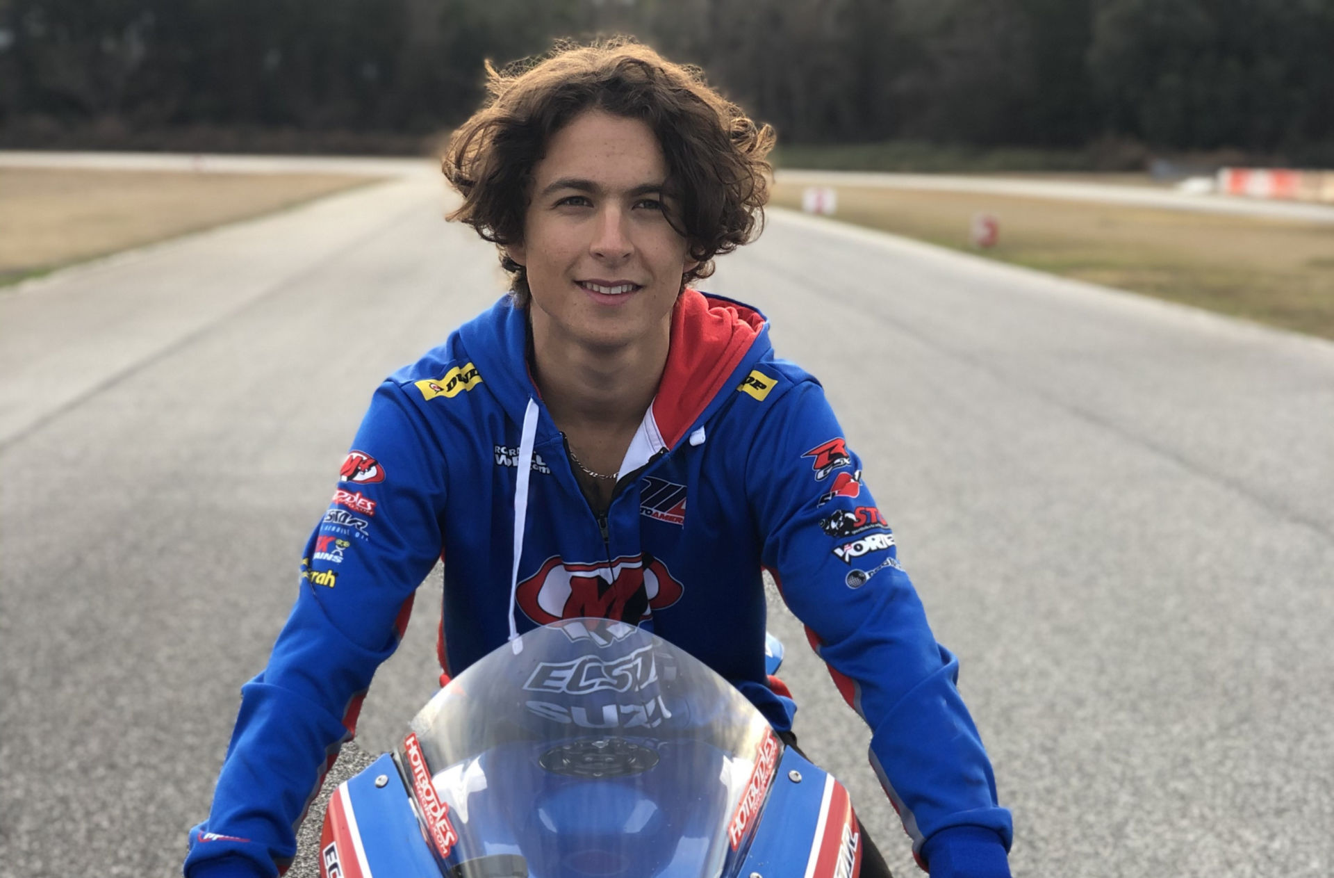 Sam Lochoff, age 18, will compete in MotoAmerica Supersport in 2021. Photo courtesy Team Hammer.