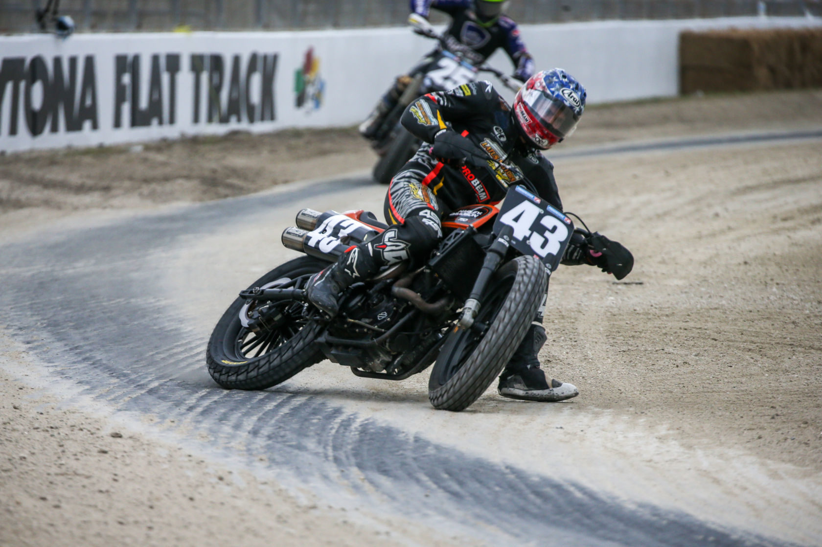 Vance & Hines-sponsored racer James Rispoli (43). Photo by Scott Hunter, courtesy AFT.