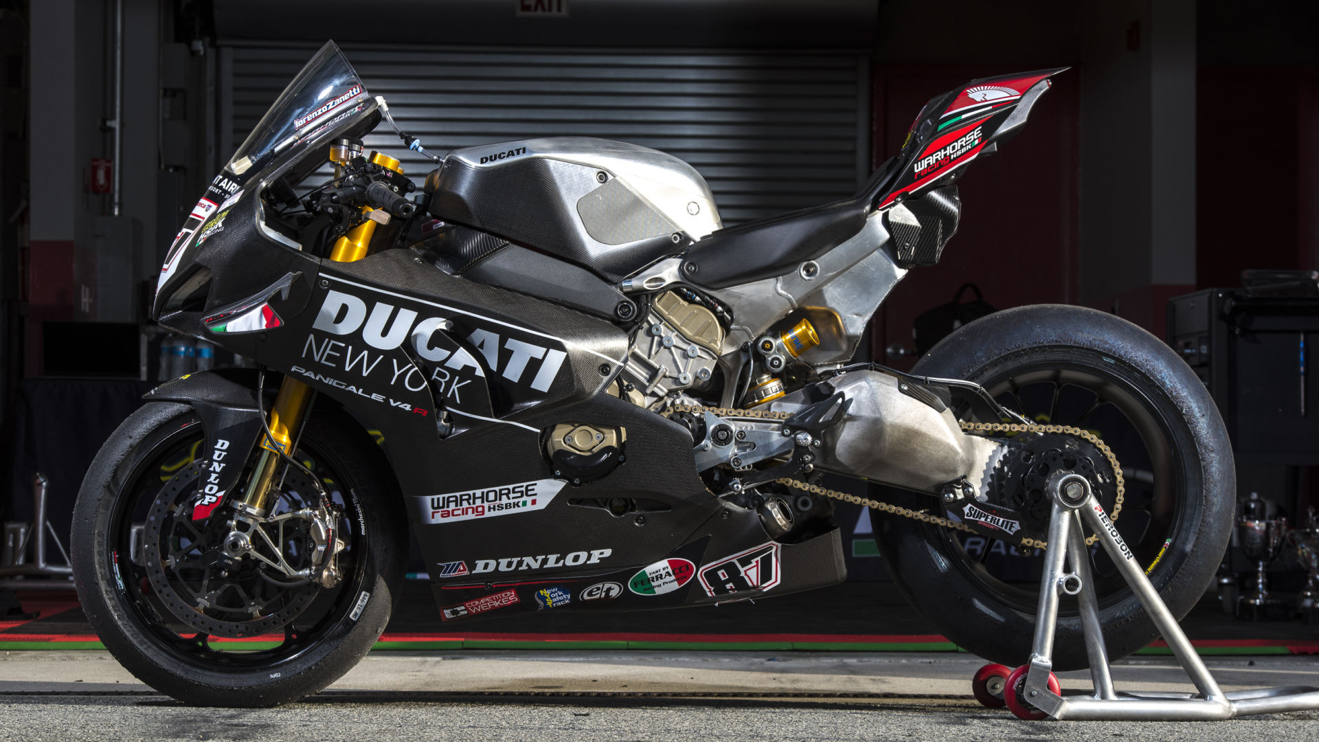 The Warhorse HSBK Racing Ducati New York Panigale V4 R Superbike. Photo courtesy Warhorse HSBK Racing Ducati New York