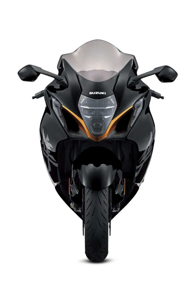 The head-on view of a 2022 Suzuki Hayabusa. Photo courtesy Suzuki Motor of America, Inc.