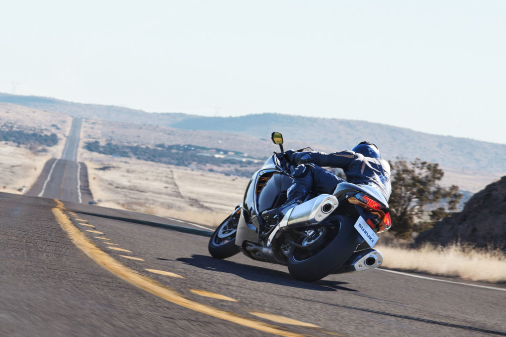 A 2022-model Suzuki Hayabusa in action. Photo courtesy Suzuki Motor of America, Inc.