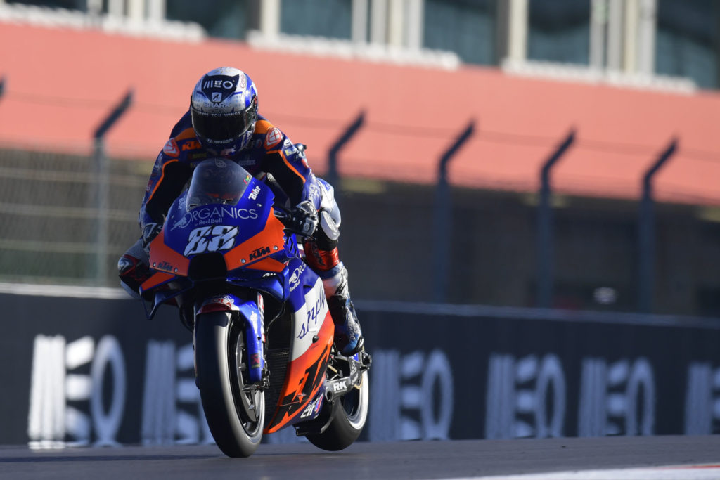 Miguel Oliveira (88) in action at Algarve International Circuit in Portimao, Portugal. Photo courtesy Dorna.