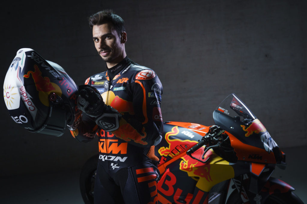 Miguel Oliveira and KTM RC16. Photo by Sebas Romero, courtesy KTM Factory Racing.