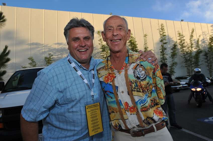 Mitch Boehm (left) with Malcolm Smith (right). Photo courtesy AMA.