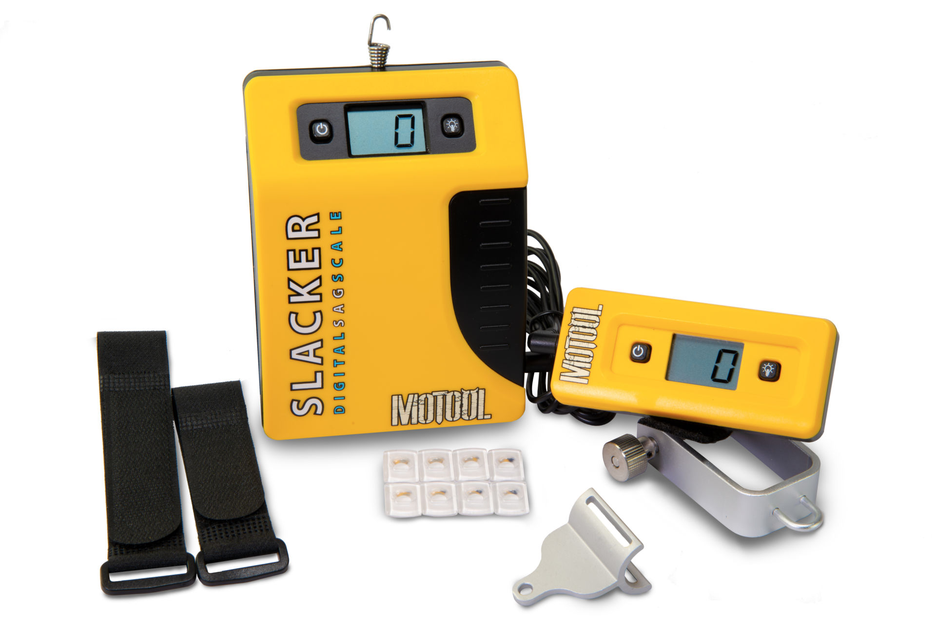 A Motool Slacker sag measuring device. Photo courtesy Motool.