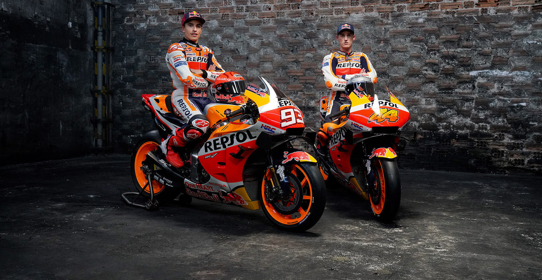 Repsol Honda's Marc Marquez (left) and Pol Espargaro (right). Photo courtesy Repsol Honda.