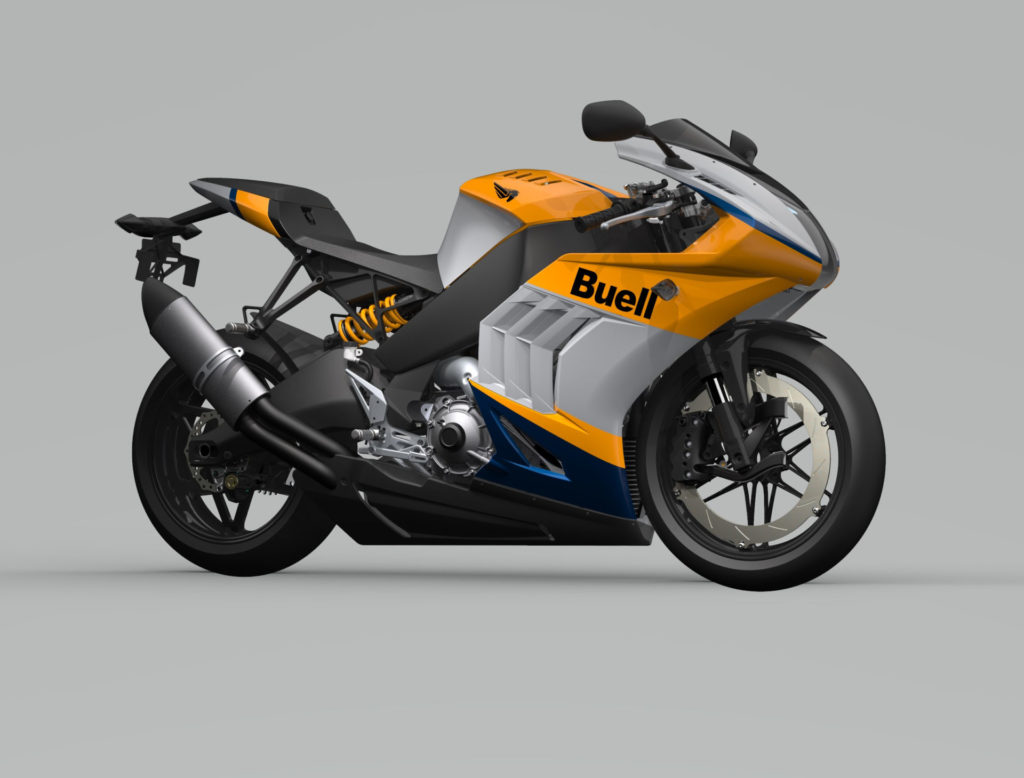 Another view of the 2021 Buell Hammerhead 1190RX. Image courtesy Buell Motorcycle.