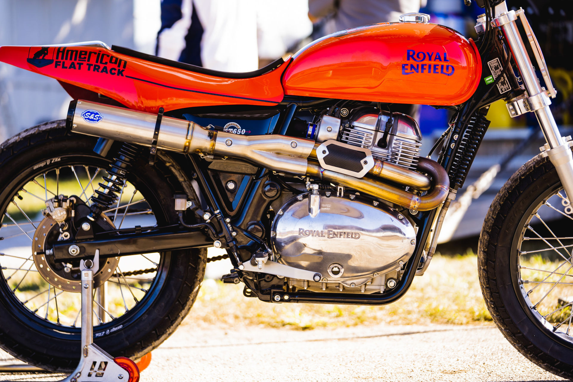 American Flat Track's (AFT) Royal Enfield FT 650 track evaluation bike. Photo courtesy AFT.