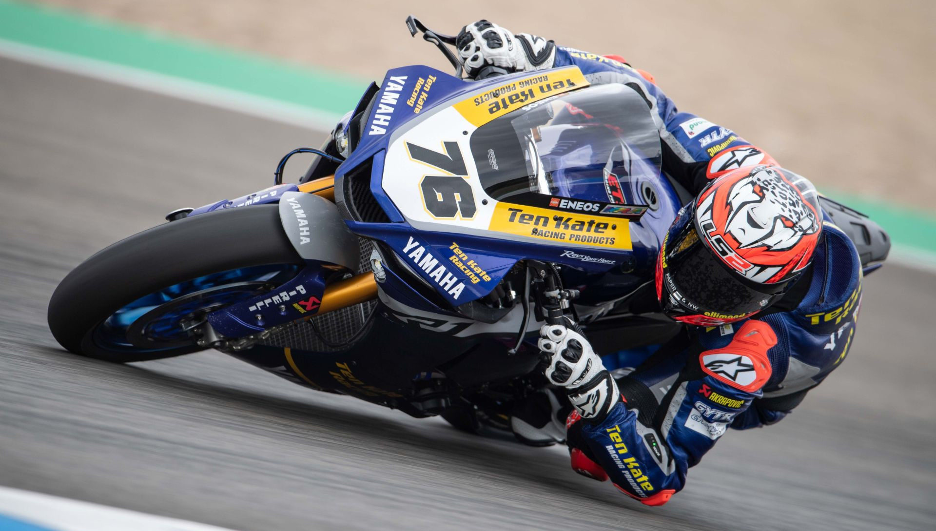 Loris Baz (76) in action at Jerez in 2020. Photo courtesy Yamaha.