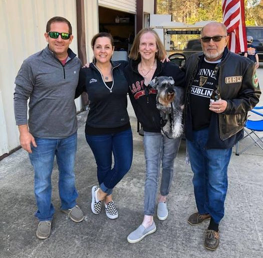 Peter Frank (right) with wife and business partner Patty O'Brien Frank, son AJ, and daighter in law Allison.