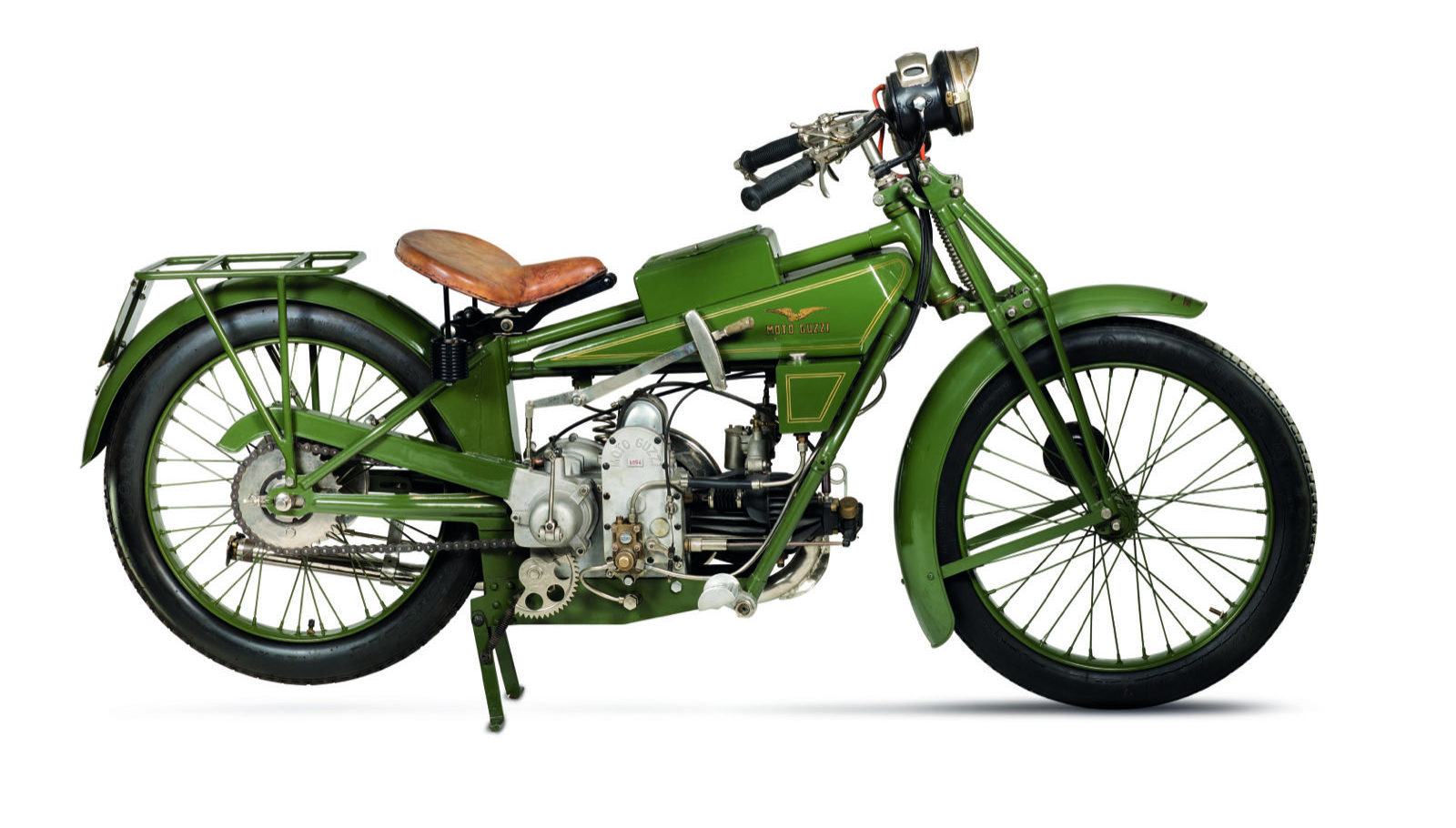 A 1921 Moto Guzzi Normale 500. Photo courtesy Moto Guzzi.