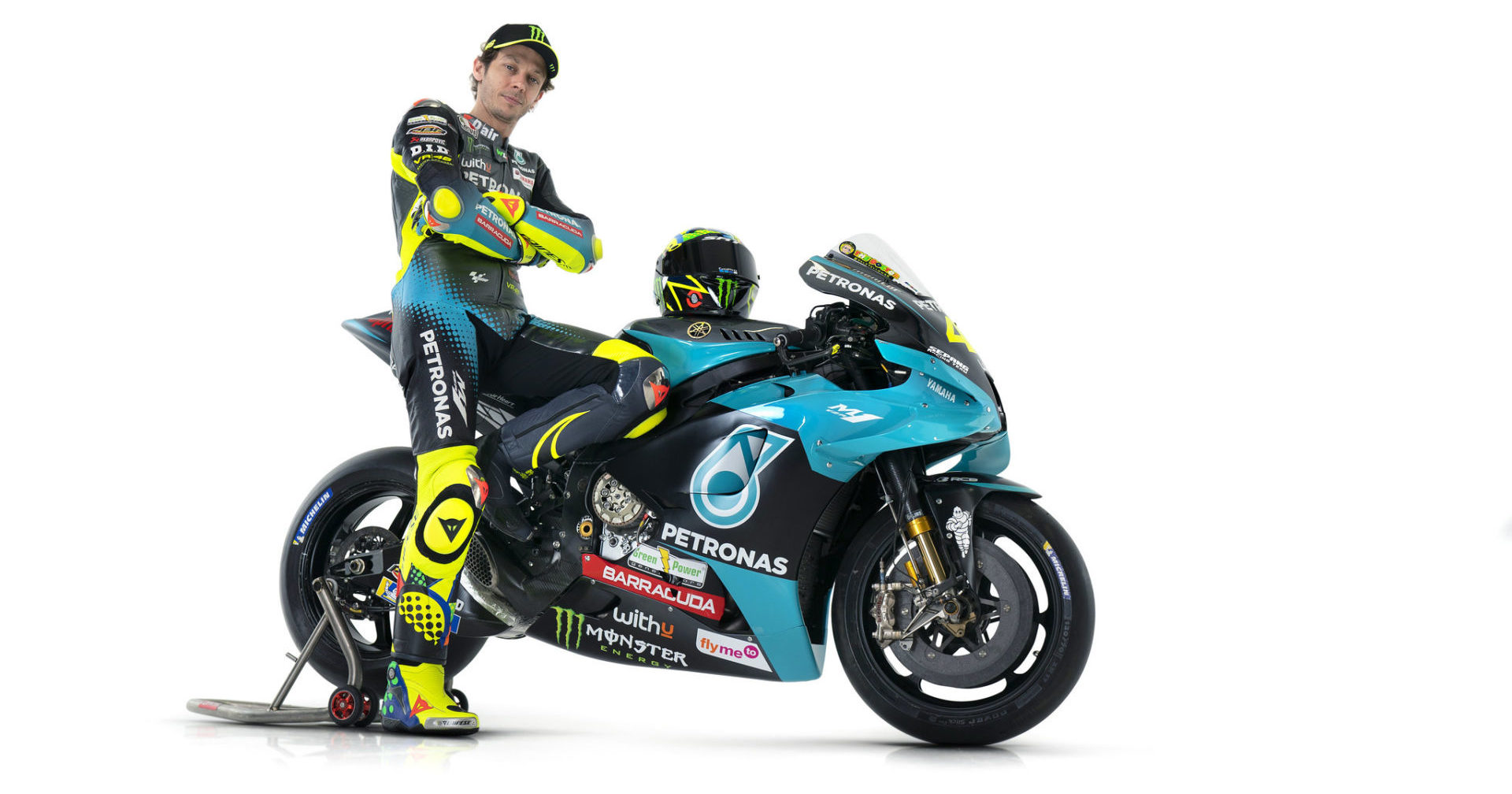 Valentino Rossi and his PETRONAS Yamaha SRT YZR-M1. Photo courtesy PETRONAS Yamaha SRT.