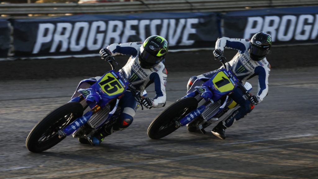 Estenson Racing's Mikey Rush (15) and Dallas Daniels (1). Photo courtesy  Yamaha Racing.