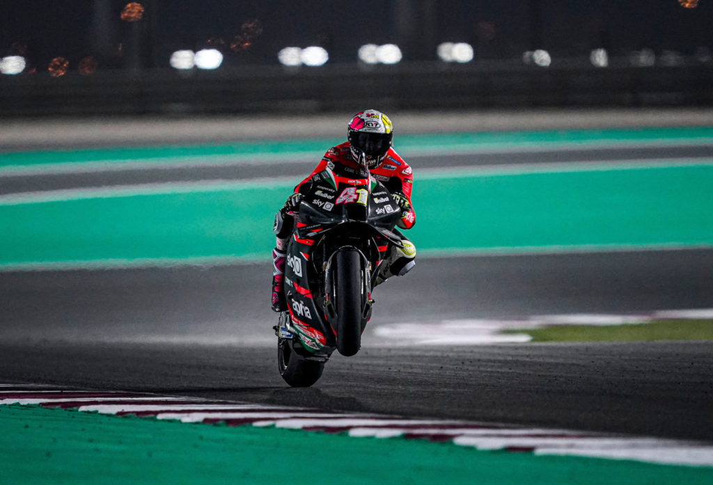 Aleix Espargaro (41). Photo courtesy Aprilia Gresini Racing.