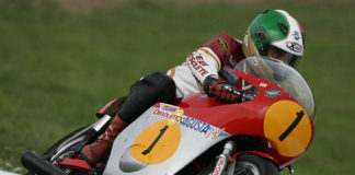 Giacomo Agostini (1) riding a Team Obsolete MV Agusta at Mid-Ohio. Photo courtesy Team Obsolete.