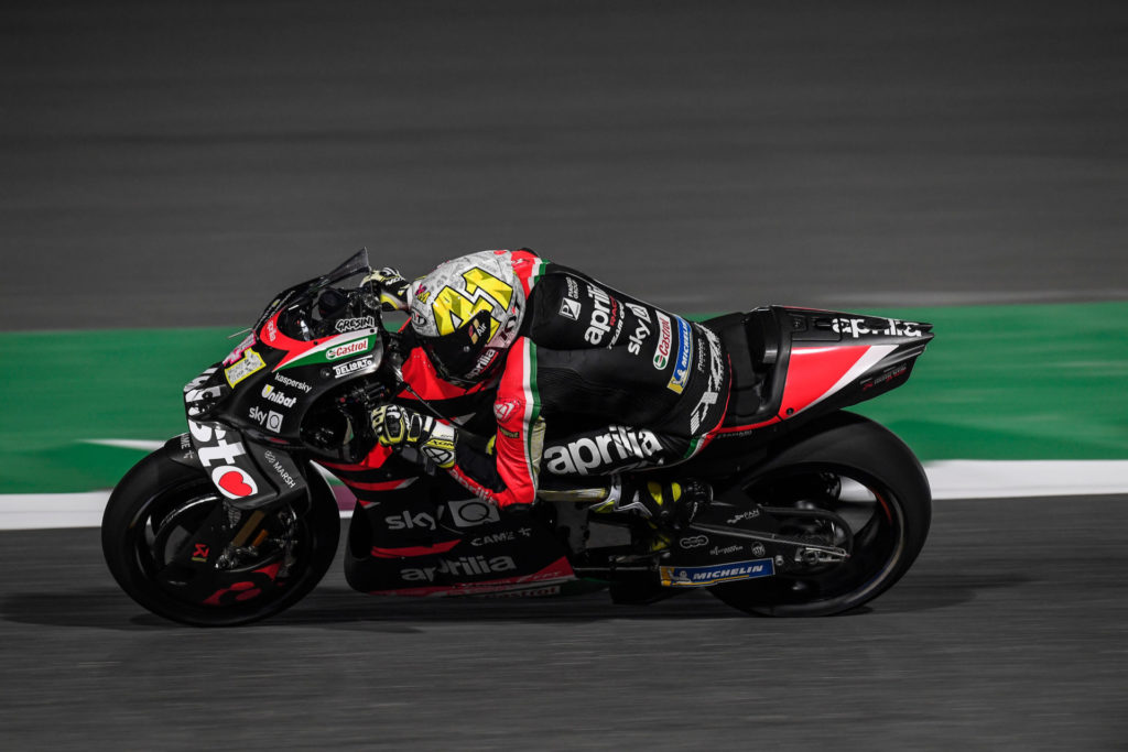 Aleix Espargaro (41). Photo courtesy Aprilia Gresini Racing