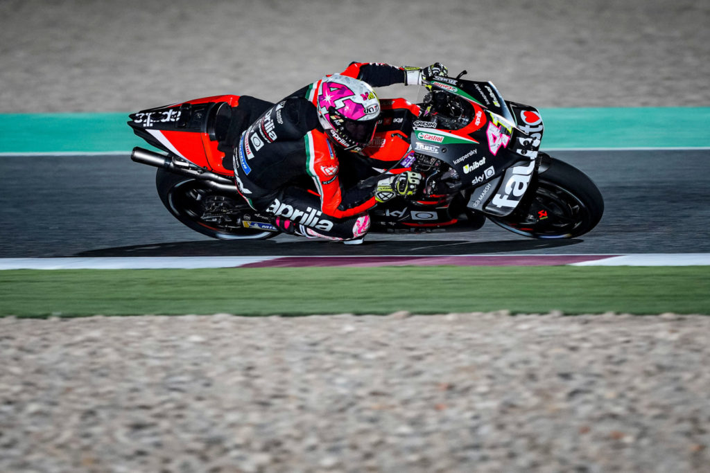 Aleix Espargaro (41). Photo courtesy Aprilia.