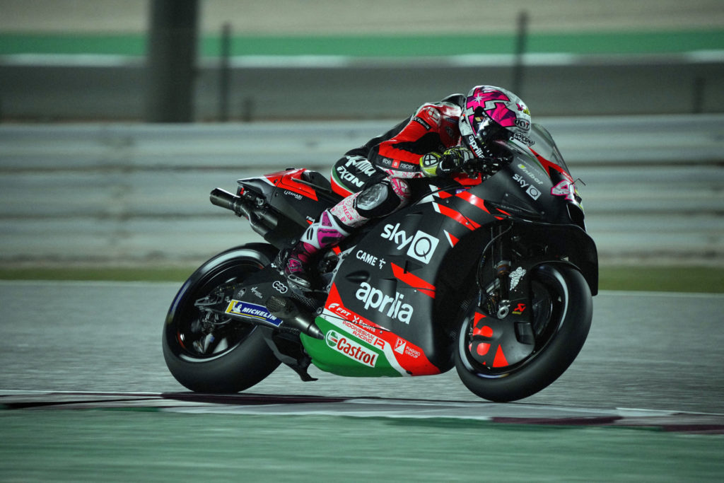 Aleix Espargaro (41). Photo courtesy Aprilia.