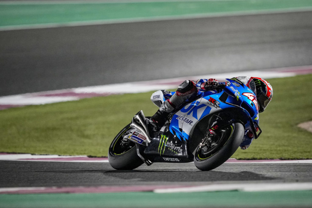 Alex Rins (42). Photo courtesy Team Suzuki ECSTAR.