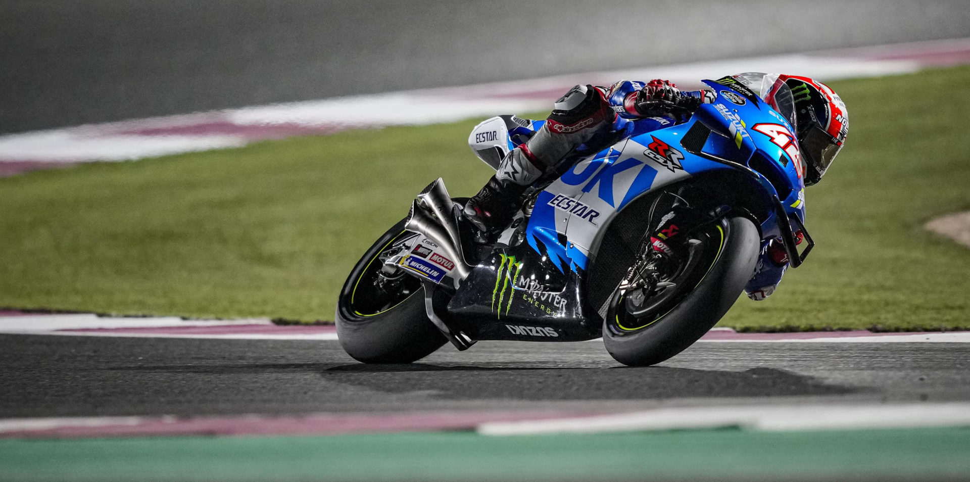 Alex Rins (42). Photo courtesy Team Suzuki ECSTAR.