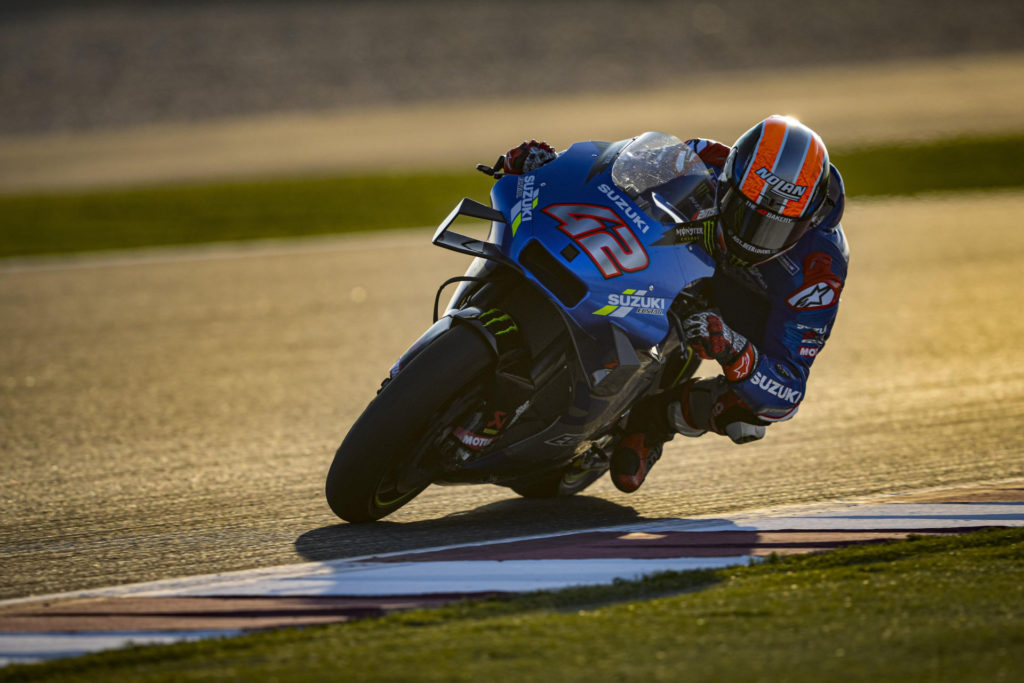 Alex Rins (42). Photo courtesy Team Suzuki ECSTAR.