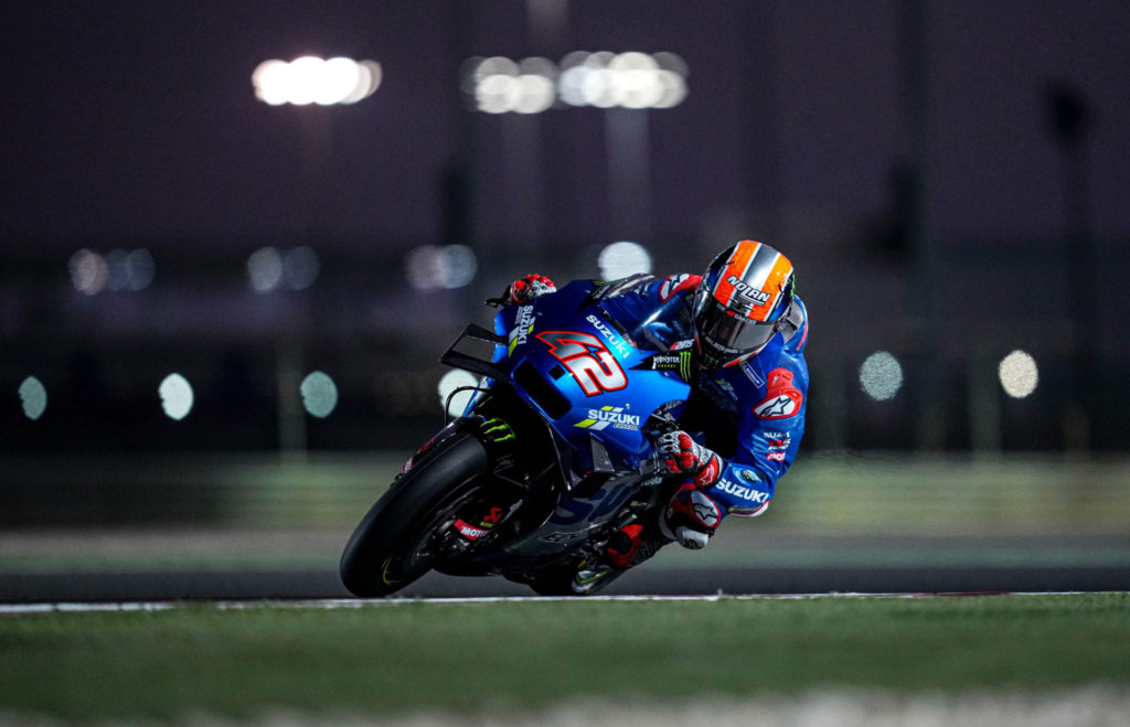 Alex Rins (42). Photo courtesy Team Suzuki Press Office.